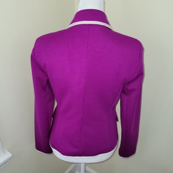 Gap Academy Blazer Fuchsia Pink Classic Preppy Jacket Women's Size 2 - Picture 4 of 15